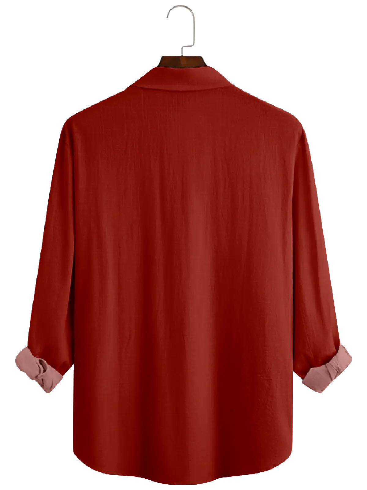 Men's Santa HoHoHo Red Long Sleeve Shirt Eleven Oasis