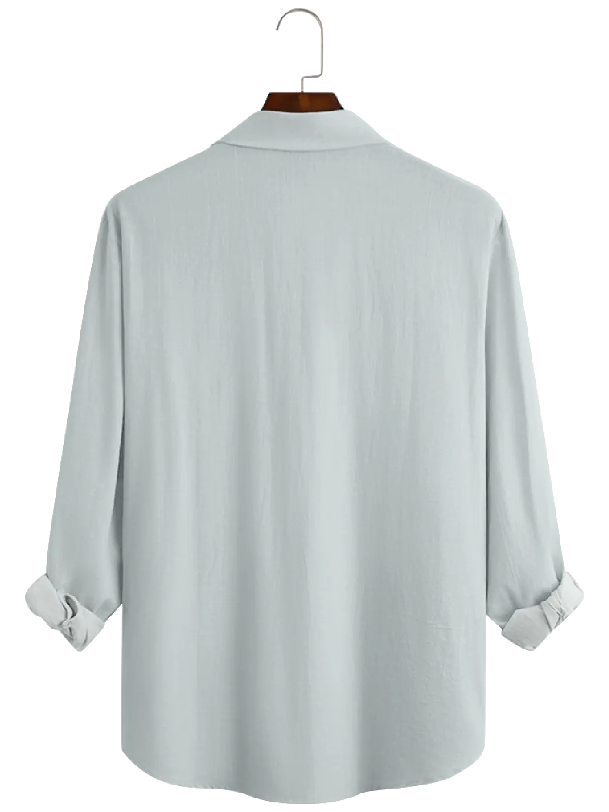 Men's Christmas Time Santa with Hat Long Sleeve Shirt Eleven Oasis