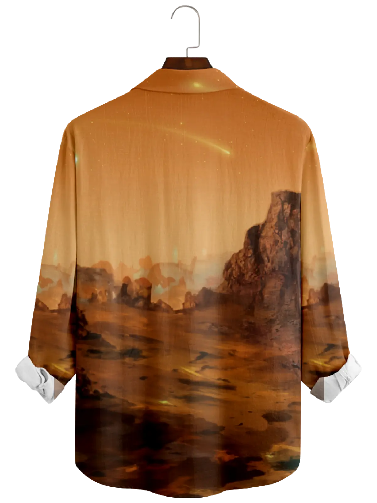 Men's Christmas Santa On Mars Long Sleeve Shirt Eleven Oasis