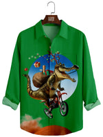 Men's Christmas Crocodile Long Sleeve Shirt Eleven Oasis