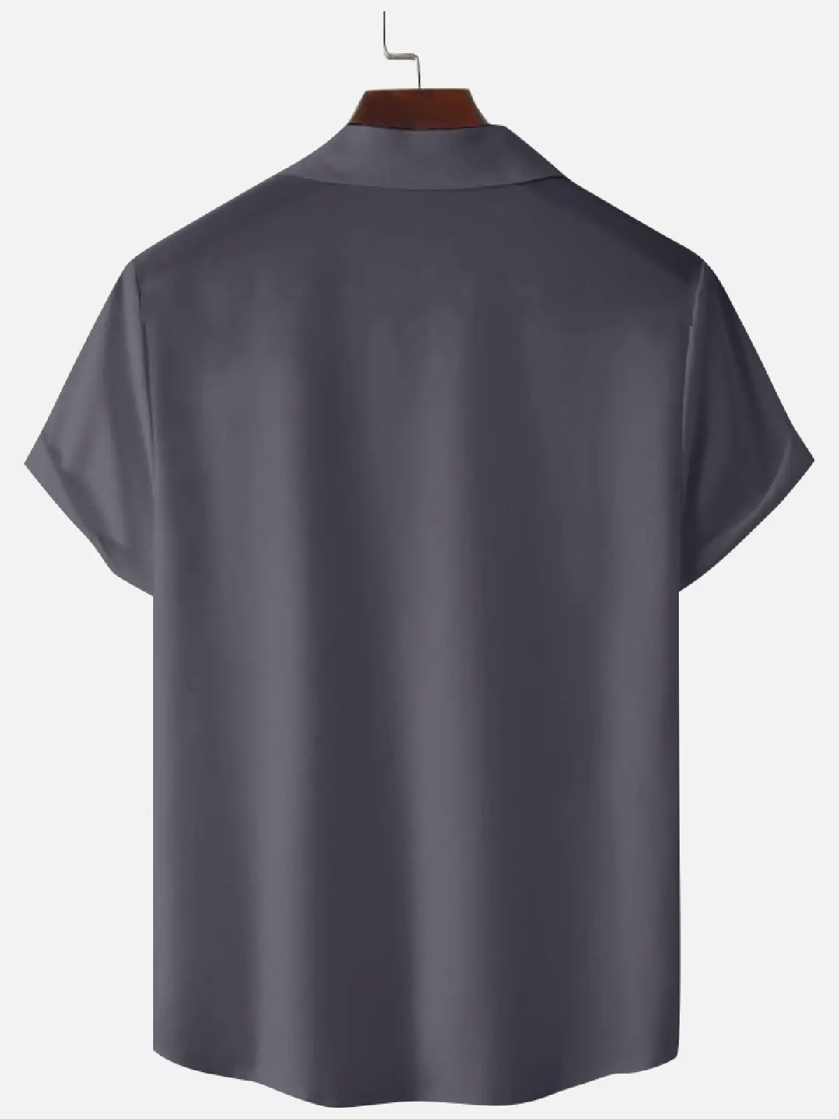 Men's Morandi Color block Panel Stripe Camp Collar Short Sleeve Shirt ElevenOasis