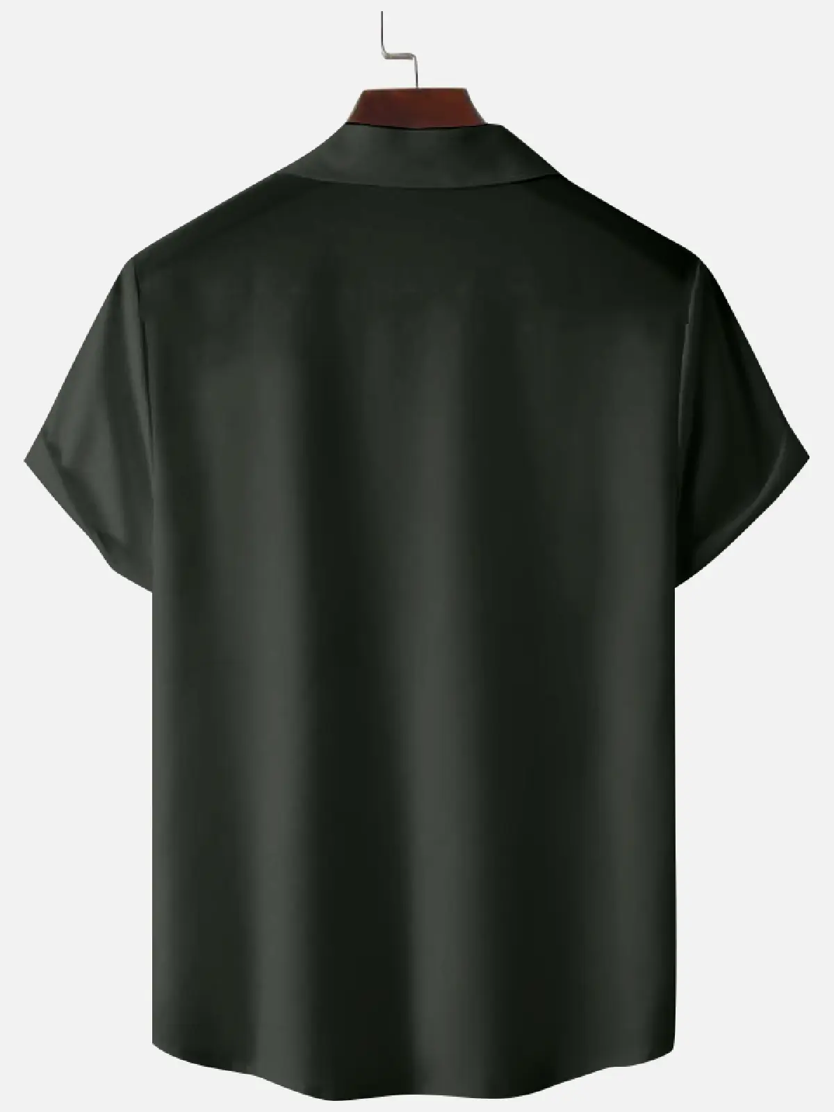Men's Color-block Striped Casual Breathable Bowling Camp Collar Short Sleeve Shirt ElevenOasis