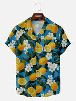 Men's hawaii vacation short sleeve shirt with tropical fruit