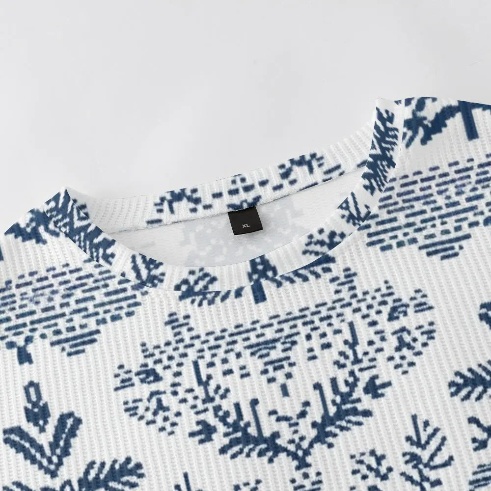 Beautiful Christmas Trees Knitted Crewneck Sweatshirt, mens short sleeve shirts????¡ì?o?big and tall mens shirts????¡ì?o?short sleeve shirts for men????¡ì?o?mens 4xl shirts????¡ì?o?casual short sleeve shirts