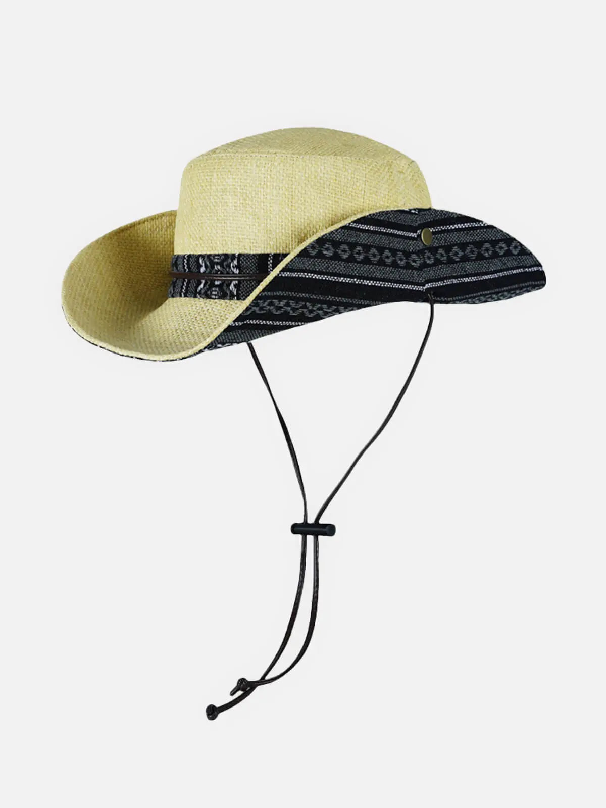 Men's Western Straw Cowboy Hat with Chin Strap Eleven Oasis