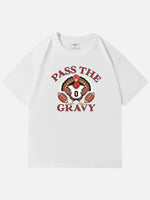 Pass the Gravy Thanksgiving Cotton T-Shirt Eleven Oasis