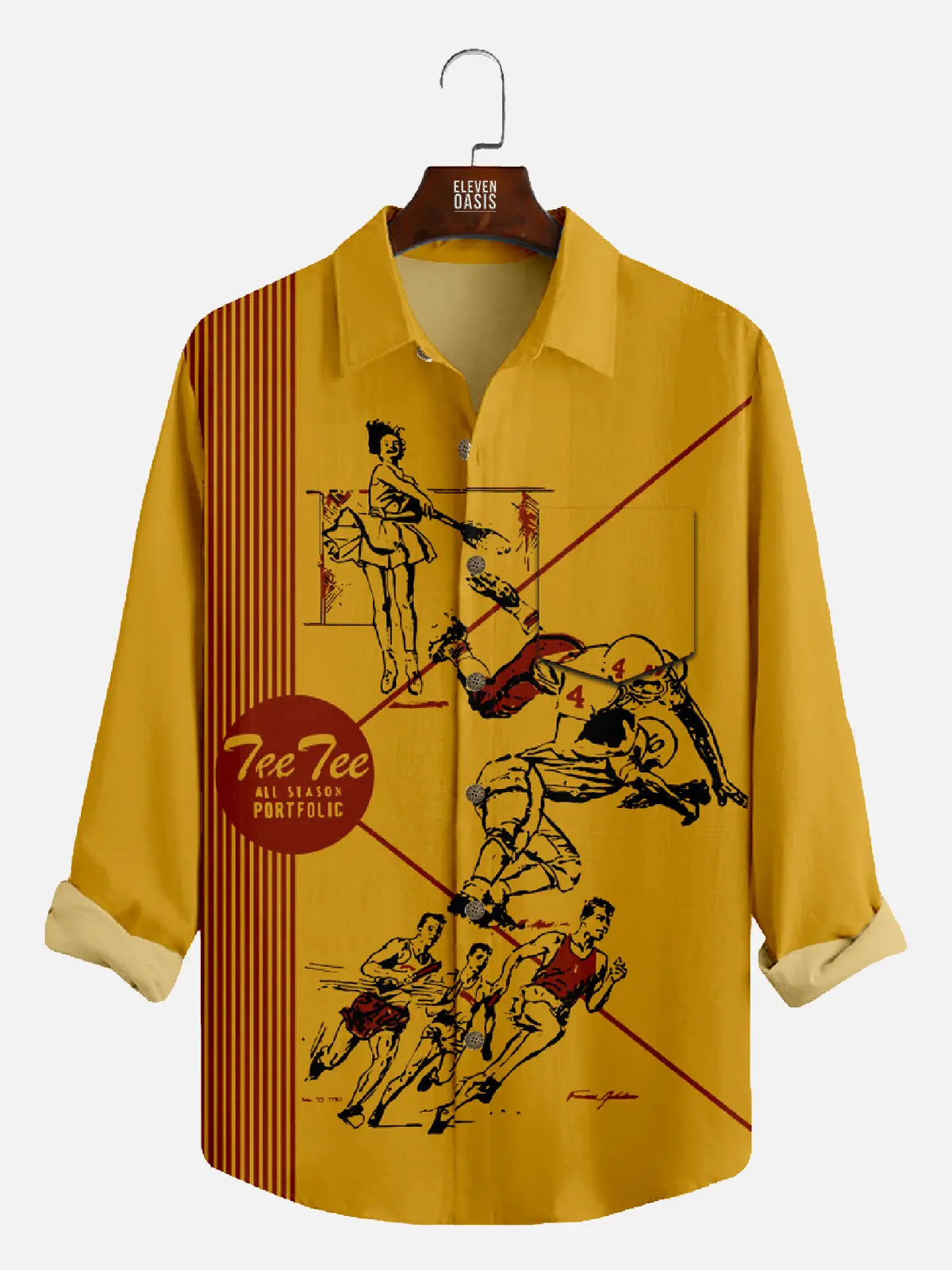 Men's Pee Chee Folder Front Cover Long Sleeve ShirtMens short sleeve shirts Big and tall Mens shirts Short sleeve shirts for men Mens 4xl shirts Casual short sleeve shirts