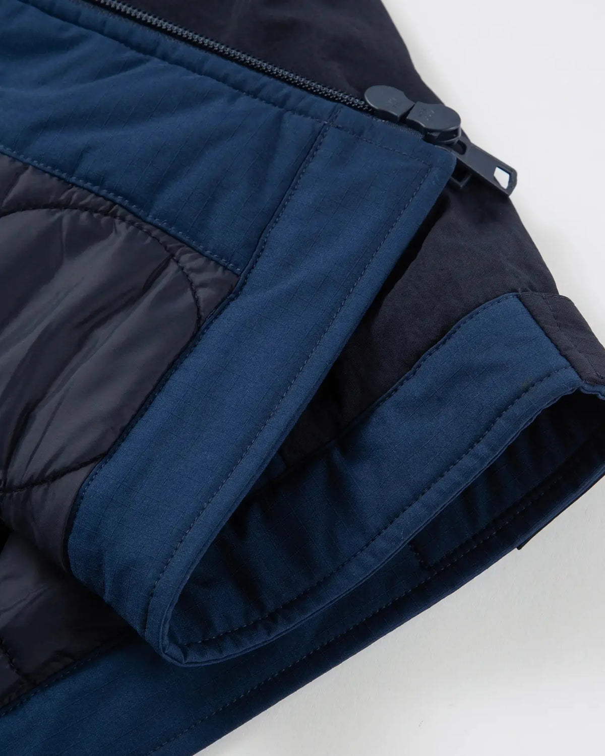KOLAB Men's Mix Fabric Padded Crew Jacket KOLAB