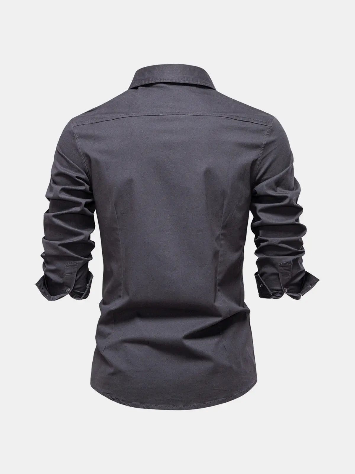 Men's Workwear Slim Fit Long Sleeve Shirt ElevenOasis