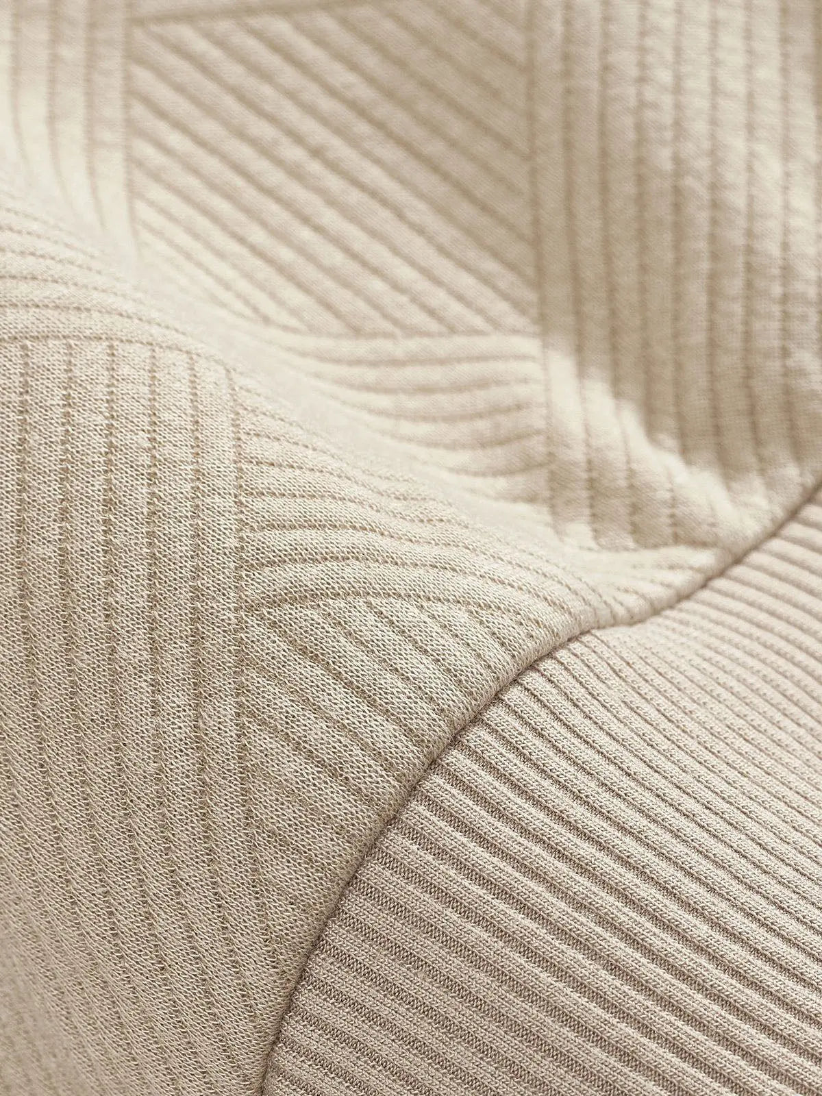 Men's Black Textured Half-Zip Pullover Sweatshirt ElevenOasis