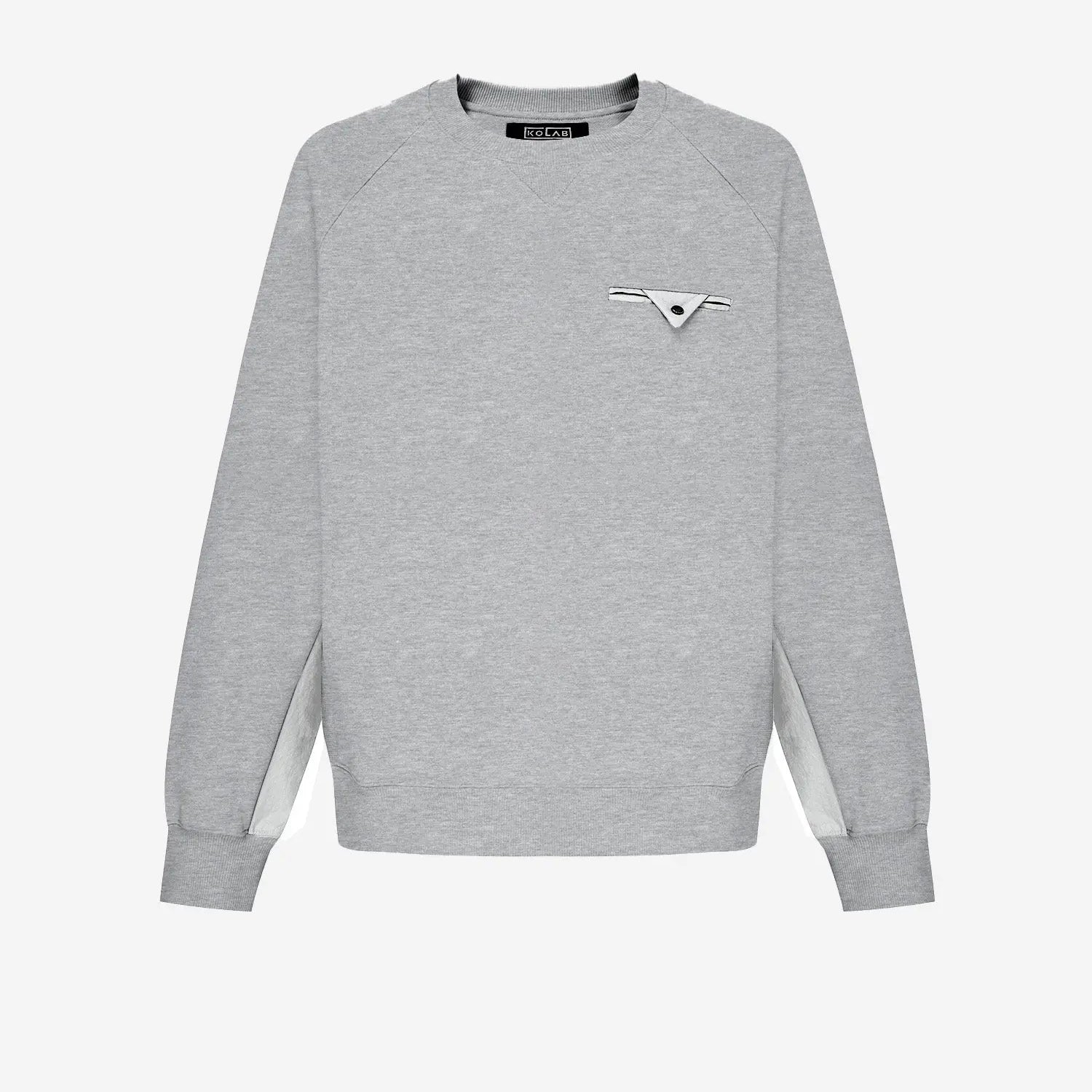 KOLAB Men's Mixed Fabric Crew Sweatshirt KOLAB