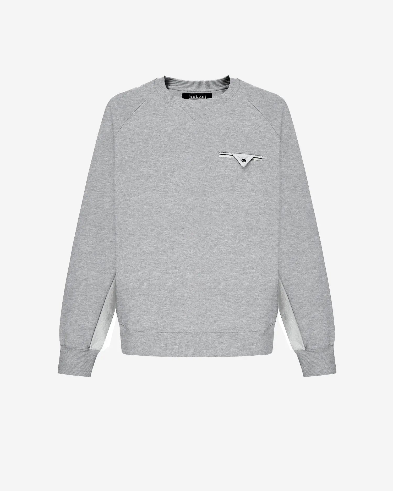 KOLAB Men's Mixed Fabric Crew Sweatshirt KOLAB