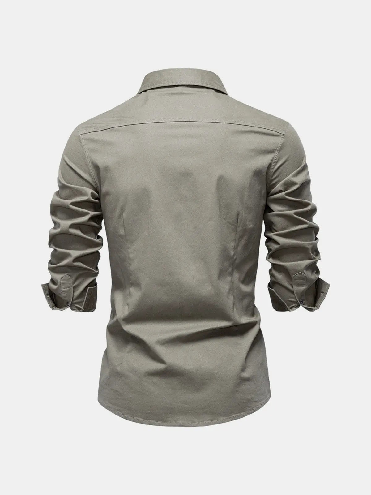 Men's Workwear Slim Fit Long Sleeve Shirt ElevenOasis