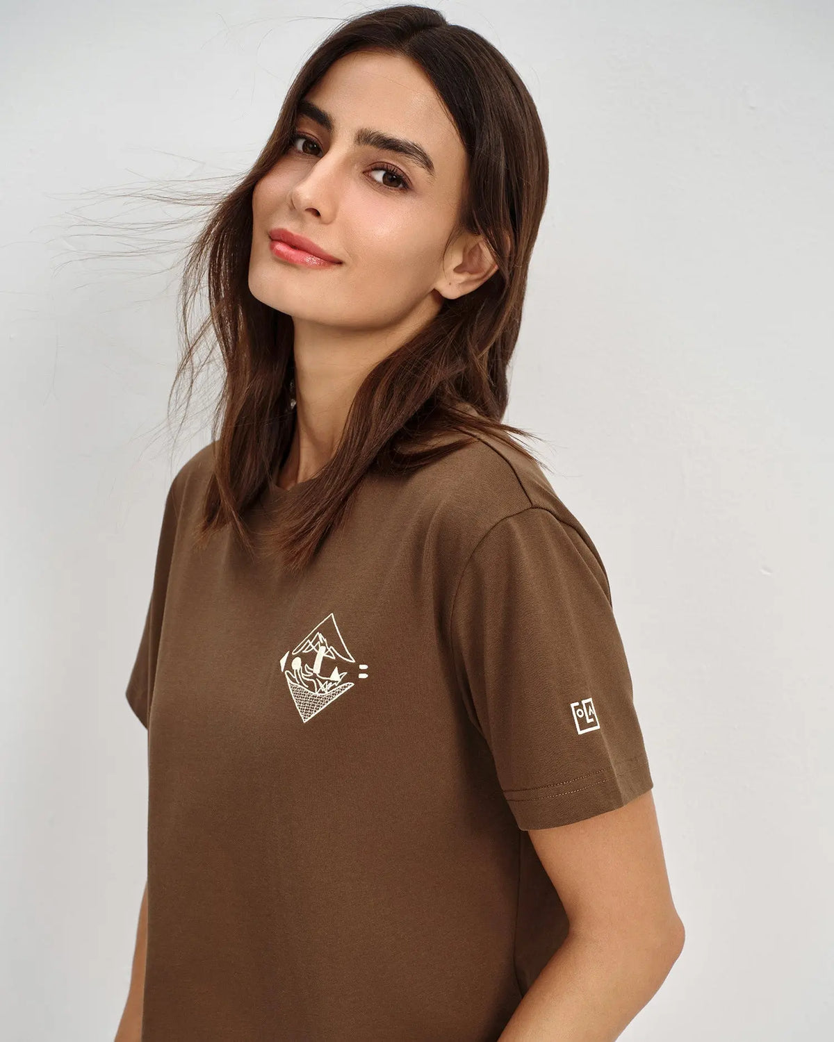 KOLAB Women's Embroidered Crest Tee KOLAB