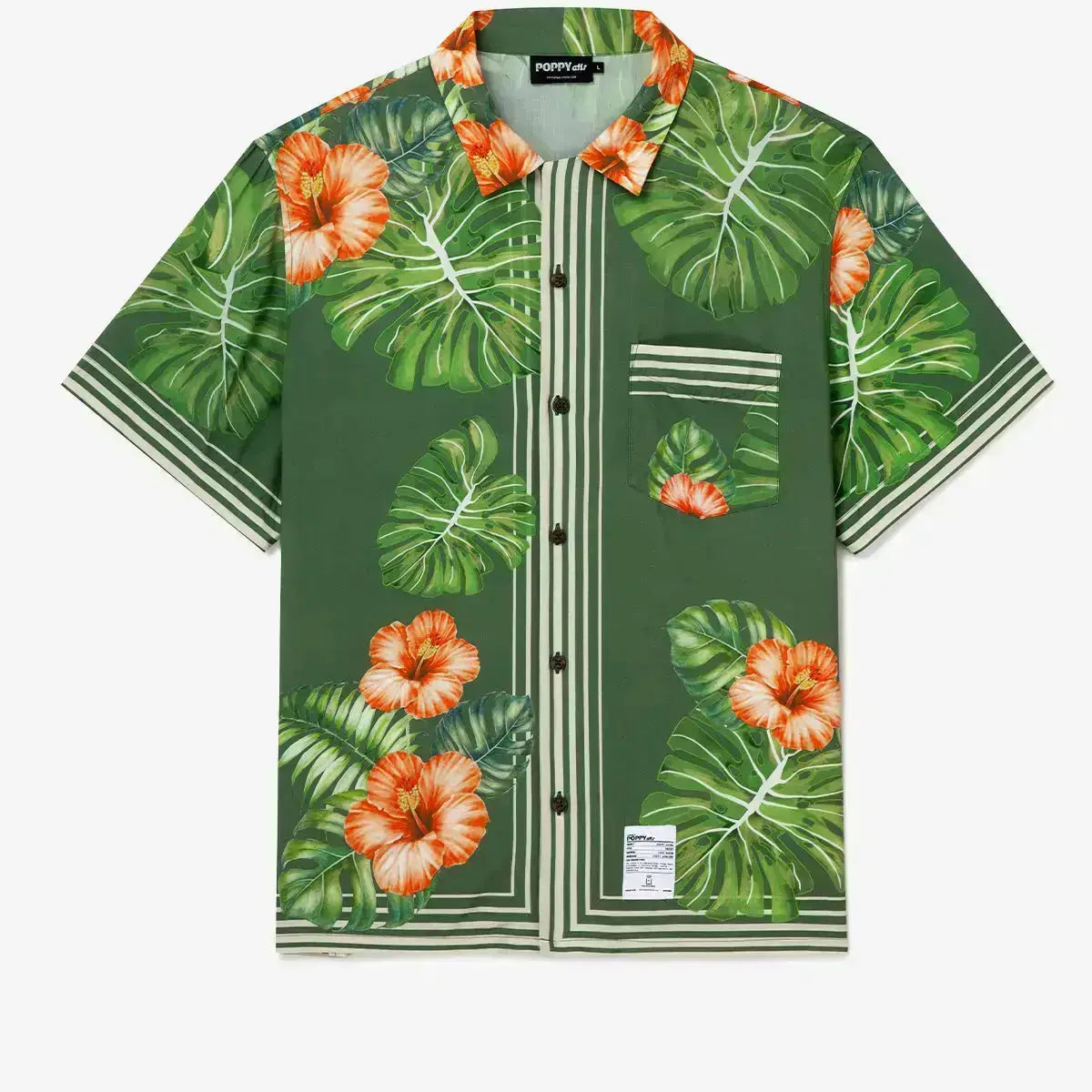 POPPY ATLR Women's Aloha ShirtMens short sleeve shirts Big and tall Mens shirts Short sleeve shirts for men Mens 4xl shirts Casual short sleeve shirts