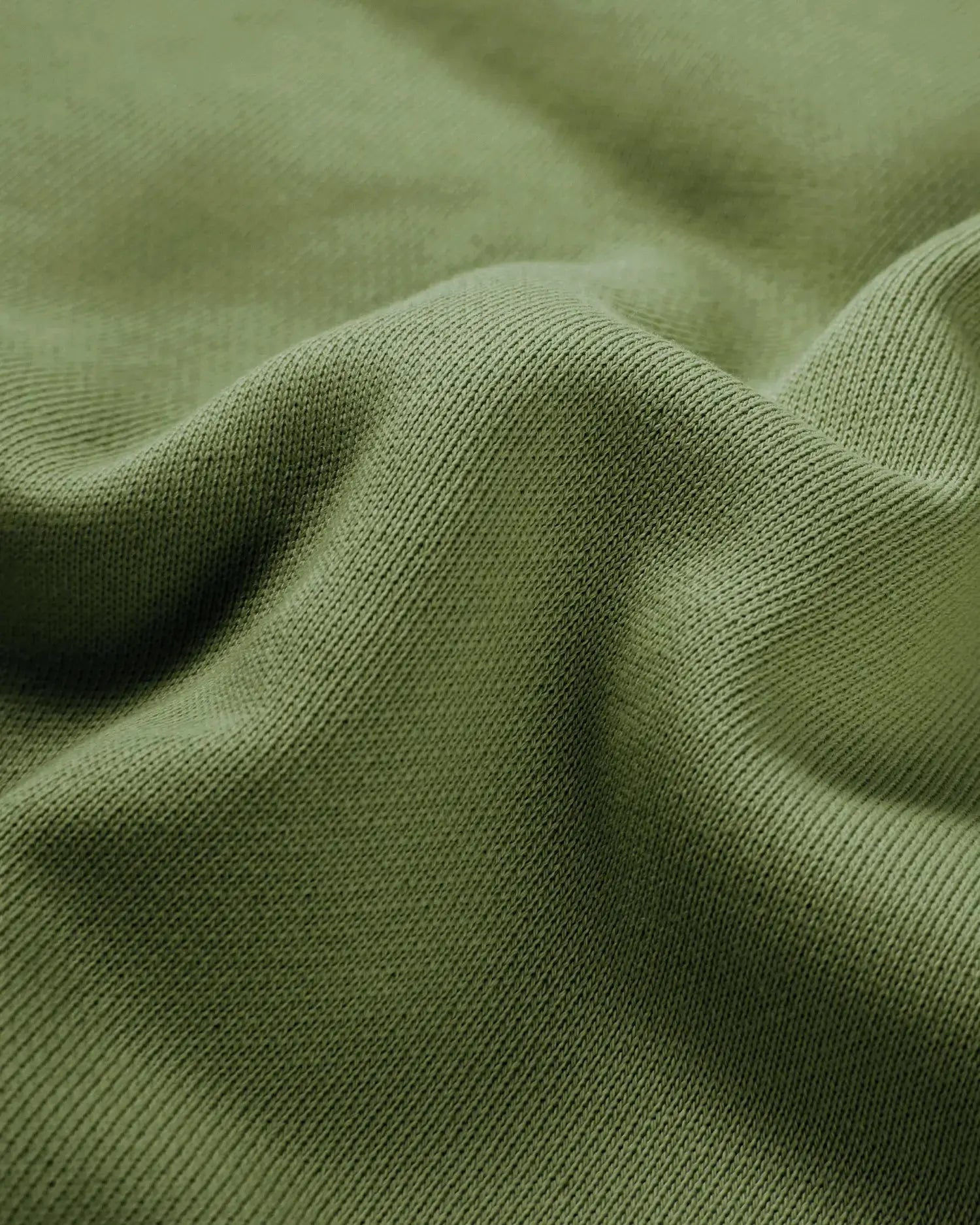 Men's Mixed Fabric Crew Sweatshirt in Military Green 11 #military-green