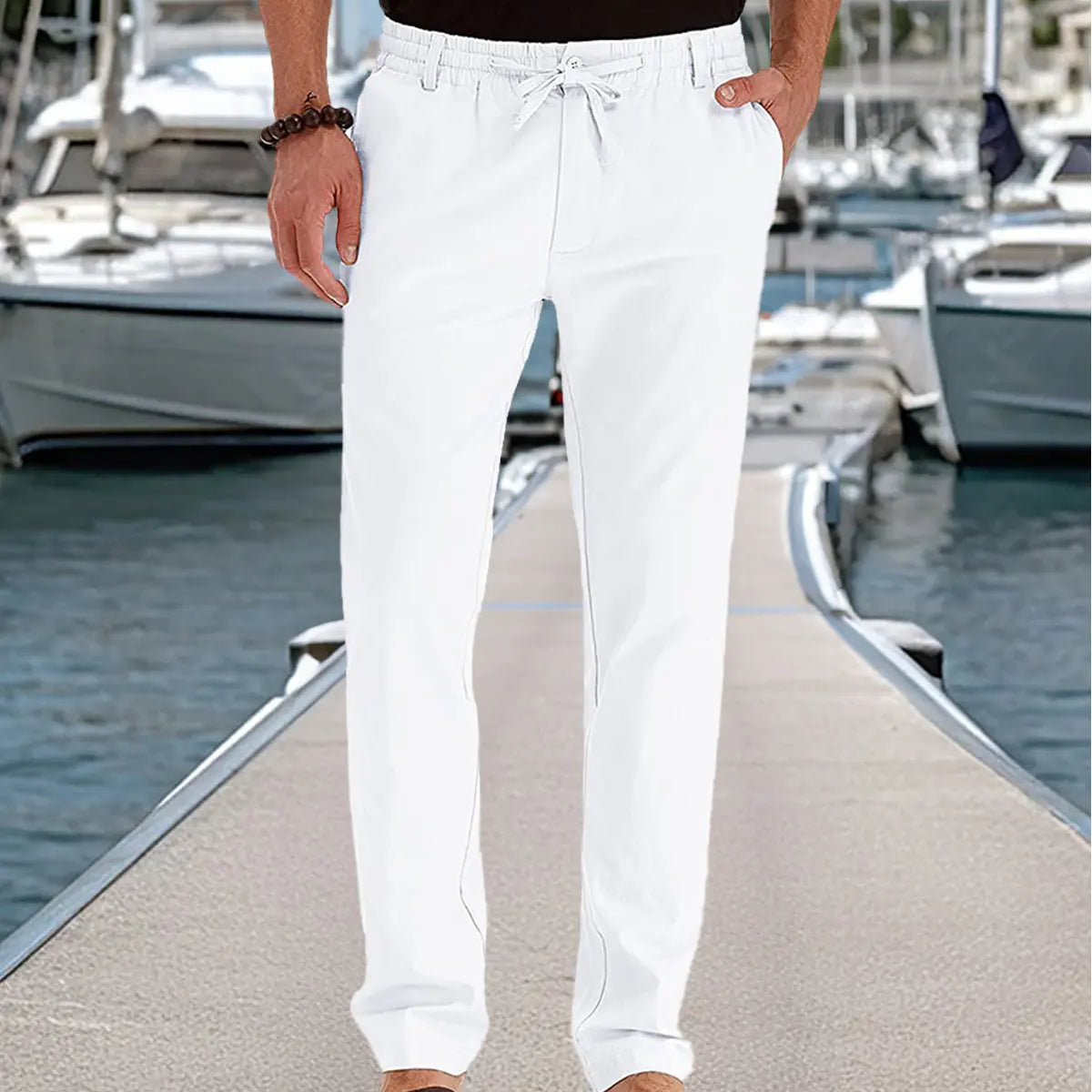 Men's Casual Seaside Drawstring Pants ElevenOasis