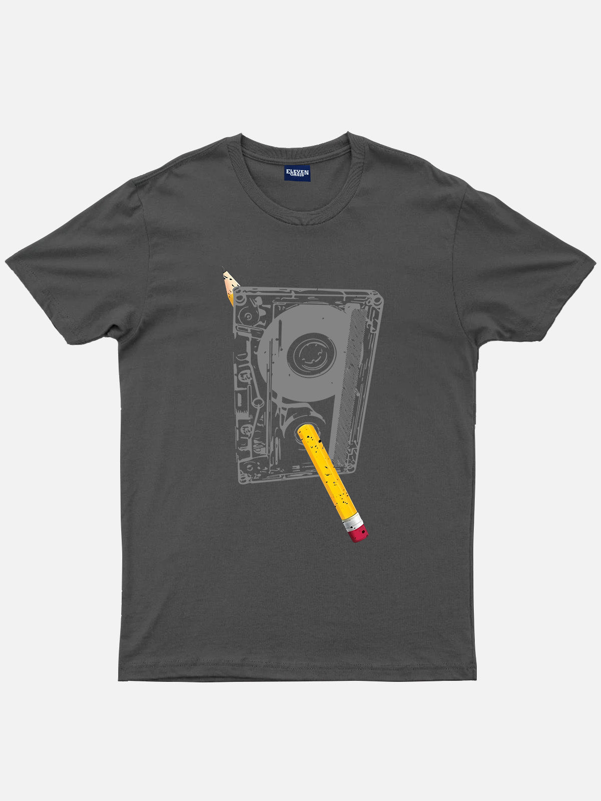 Cassette Rewind Cotton Short Sleeve Shirt Eleven Oasis
