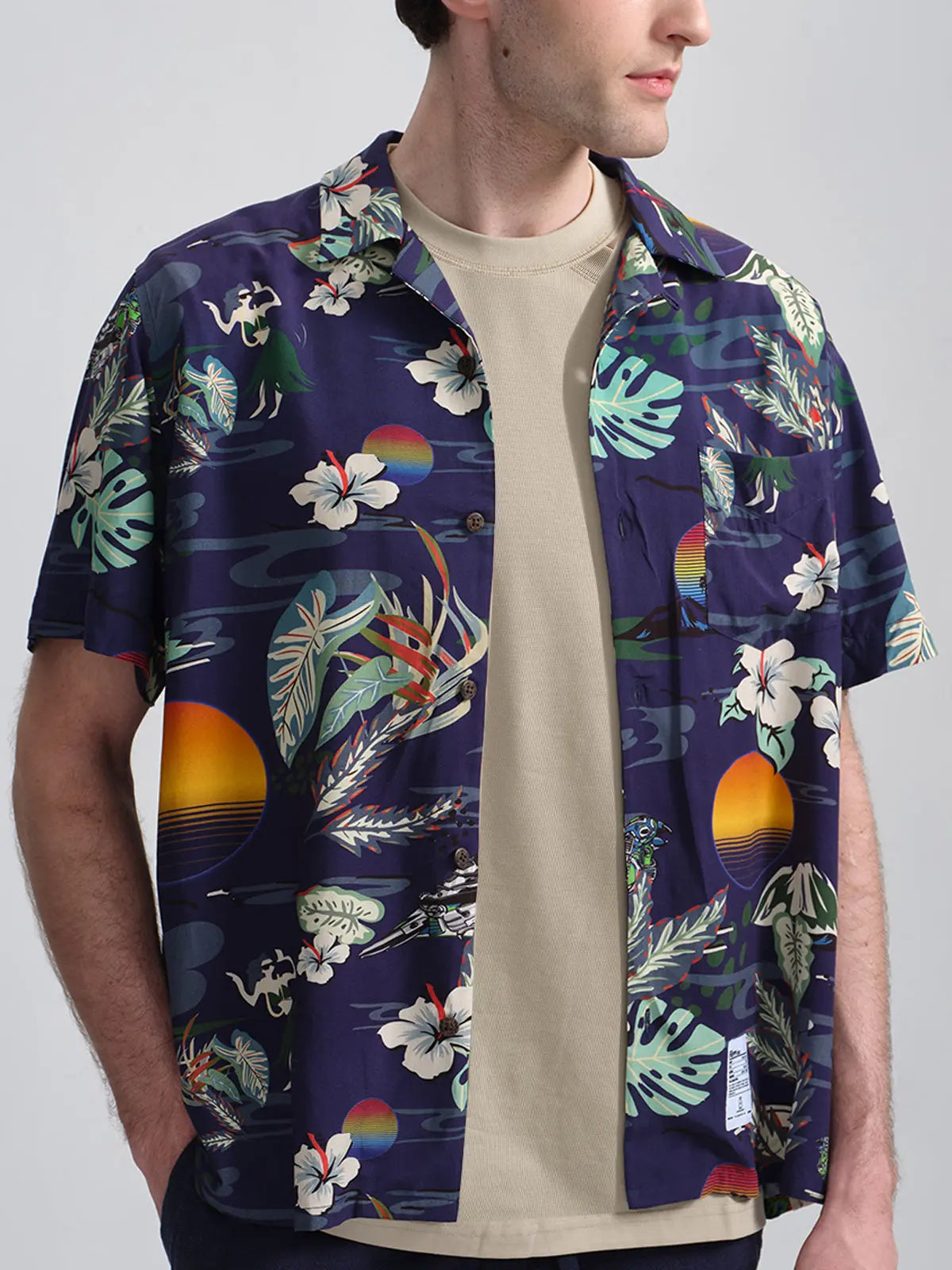 POPPY ATLR Men's Just A Lot of Foliage - Black POPPY ATLR
