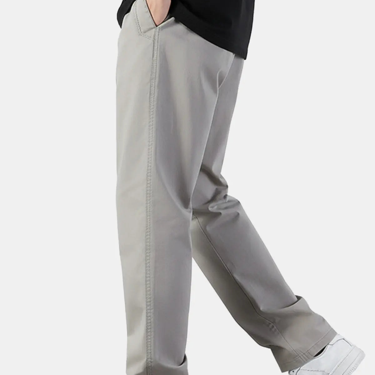 Men's Cotton Elastic Waist Chino Pants ElevenOasis