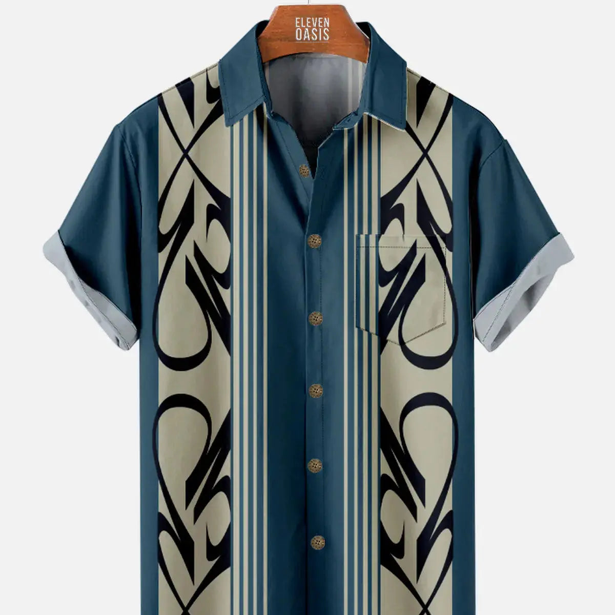 Men's Pinstripe Inspired Hot Rod Basic Every Day Short Sleeve ShirtMens short sleeve shirts Big and tall Mens shirts Short sleeve shirts for men Mens 4xl shirts Casual short sleeve shirts