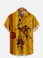 Men's Pee Chee Folder Inspired Nostalgia Short Sleeve Shirt with Chest PocketMens short sleeve shirts Big and tall Mens shirts Short sleeve shirts for men Mens 4xl shirts Casual short sleeve shirts