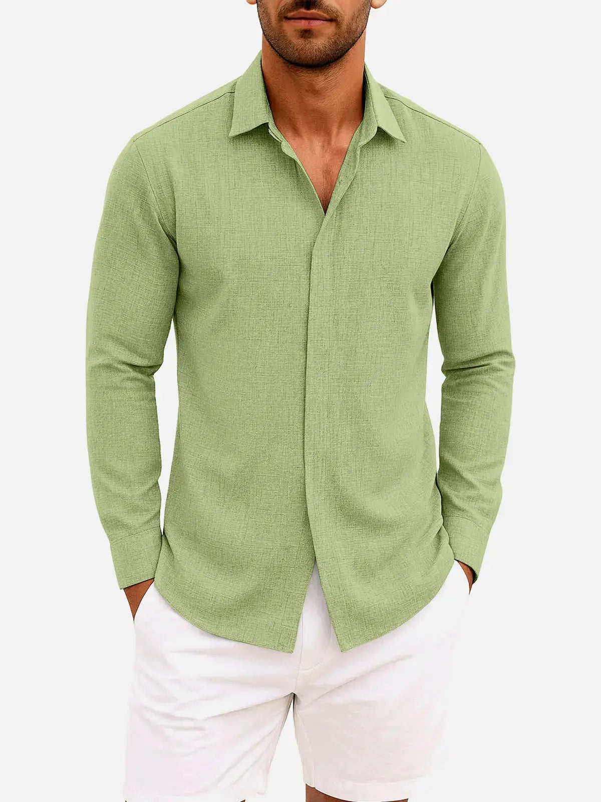 Men's Classic Everyday Long Sleeve Shirt ElevenOasis