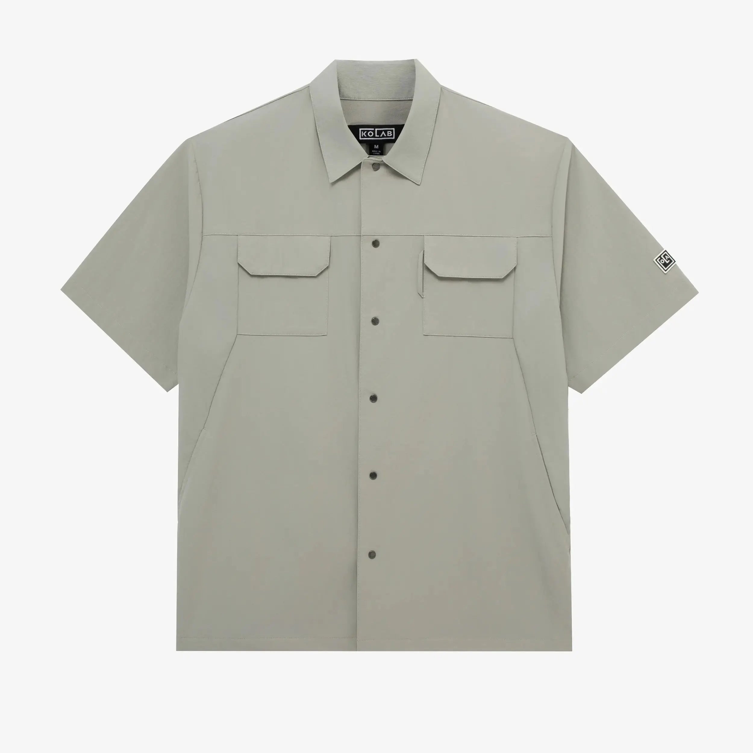 KOLAB Men's Dynamic Short Sleeve Button-Up Shirt KOLAB