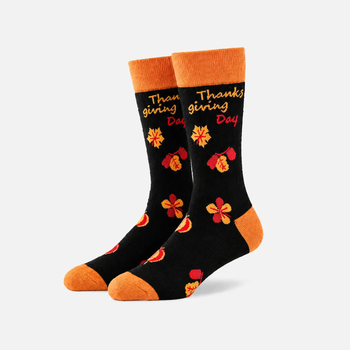 Men's Thanksgiving Holiday Print Crew Socks