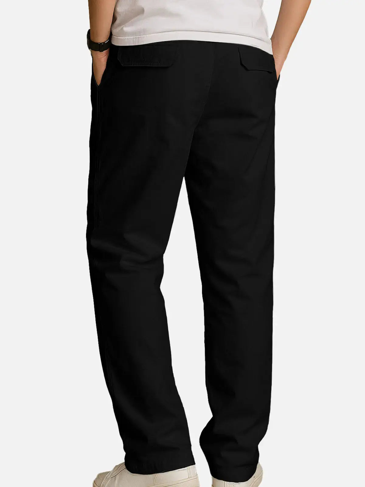 Men's Cotton Elastic Waist Chino Pants ElevenOasis