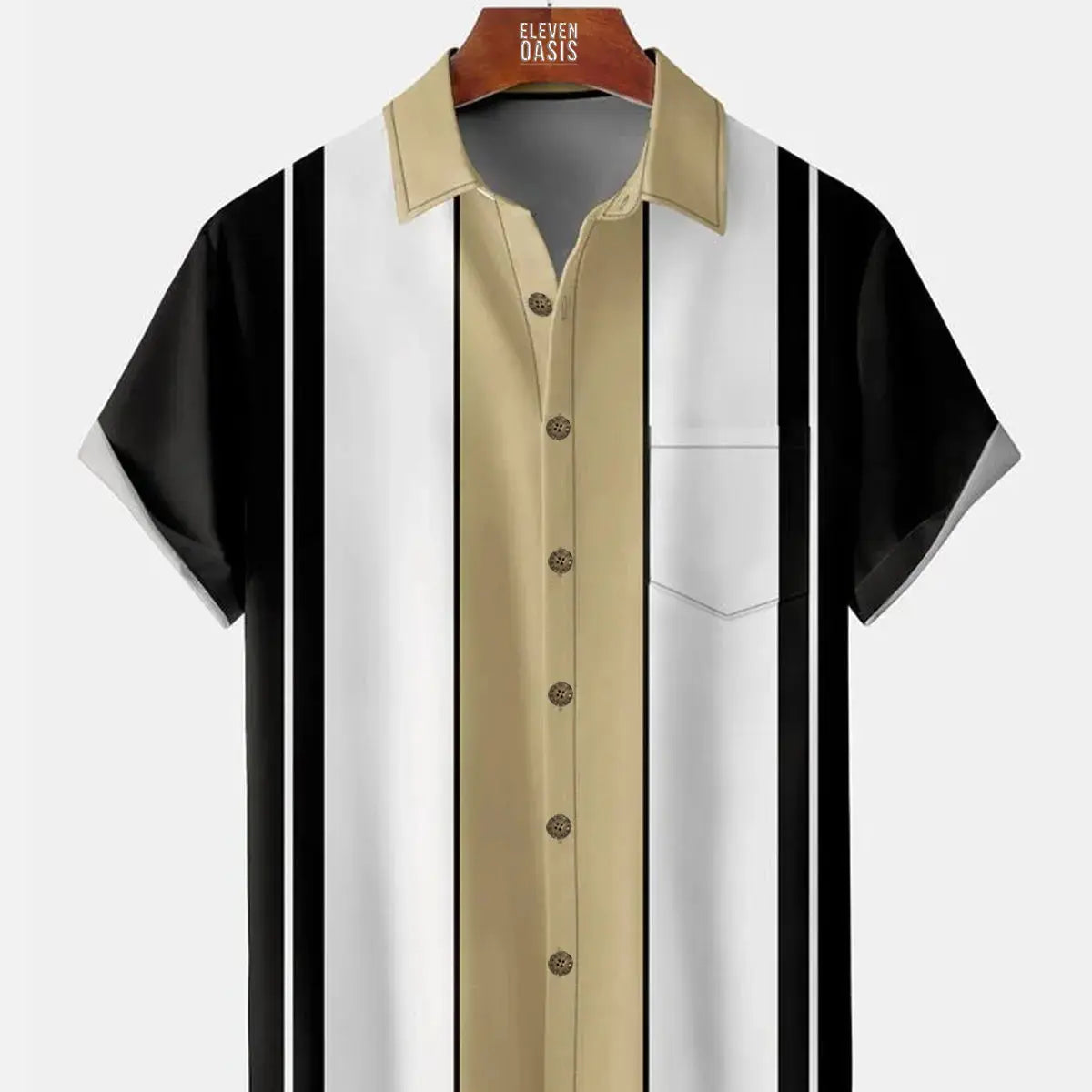 Mens Classic Front Buttons Soft Breathable Chest Pocket Casual Bowling ShirtsMens short sleeve shirts Big and tall Mens shirts Short sleeve shirts for men Mens 4xl shirts Casual short sleeve shirts