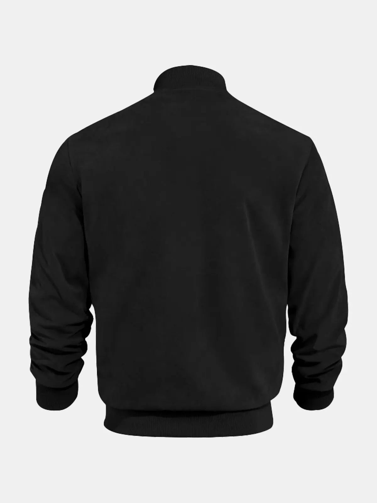 Men's Suede-Feel Bomber Jacket ElevenOasis