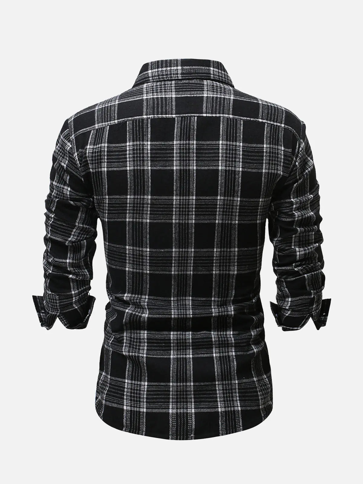 Men's Classic Plaid Long Sleeve Shirt ElevenOasis