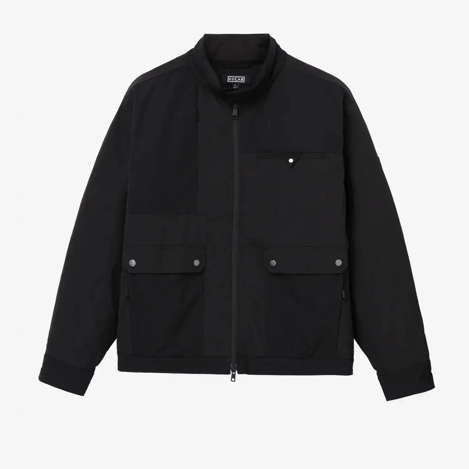 KOLAB Men's Mix Fabric Padded Crew Jacket KOLAB