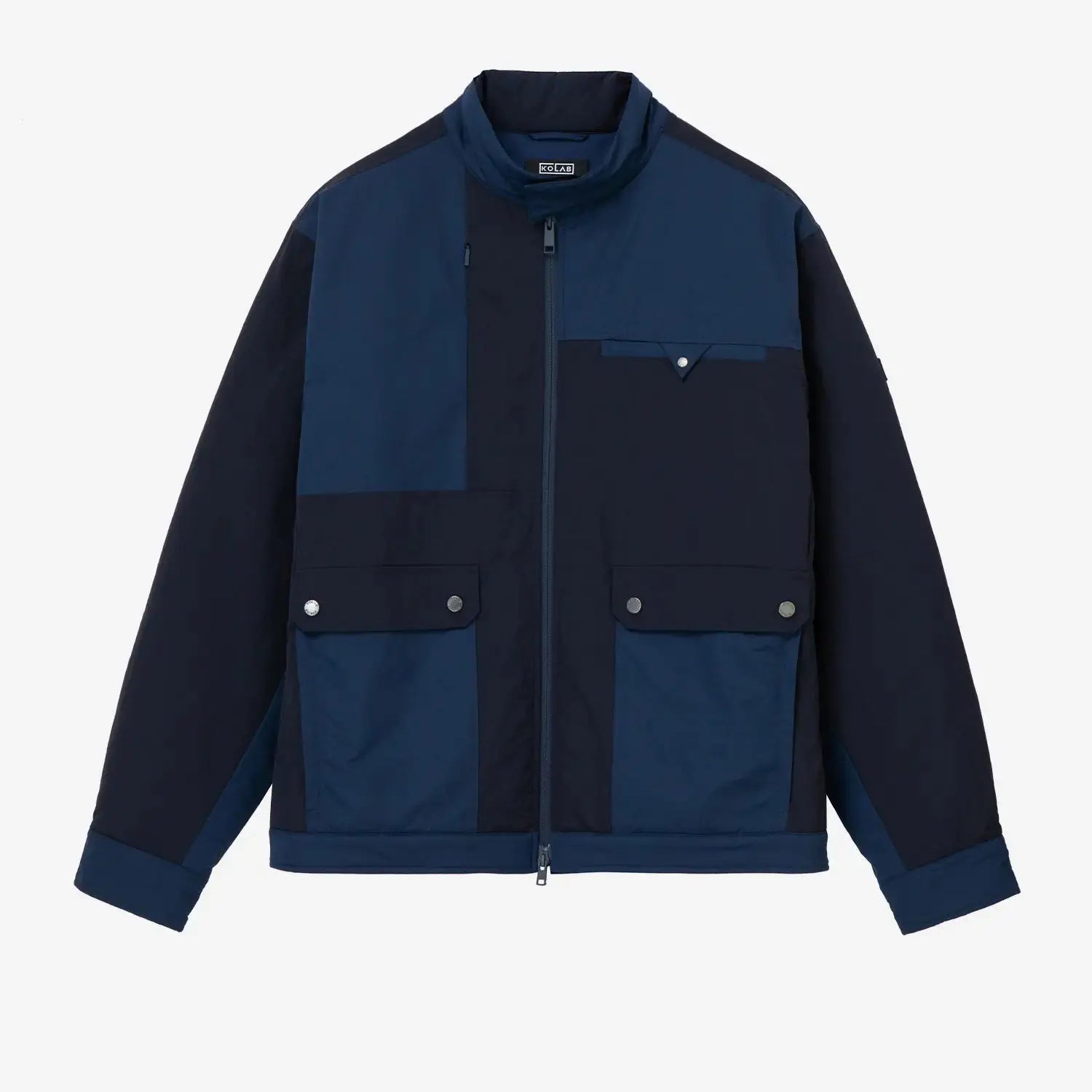 KOLAB Men's Mix Fabric Padded Crew Jacket KOLAB