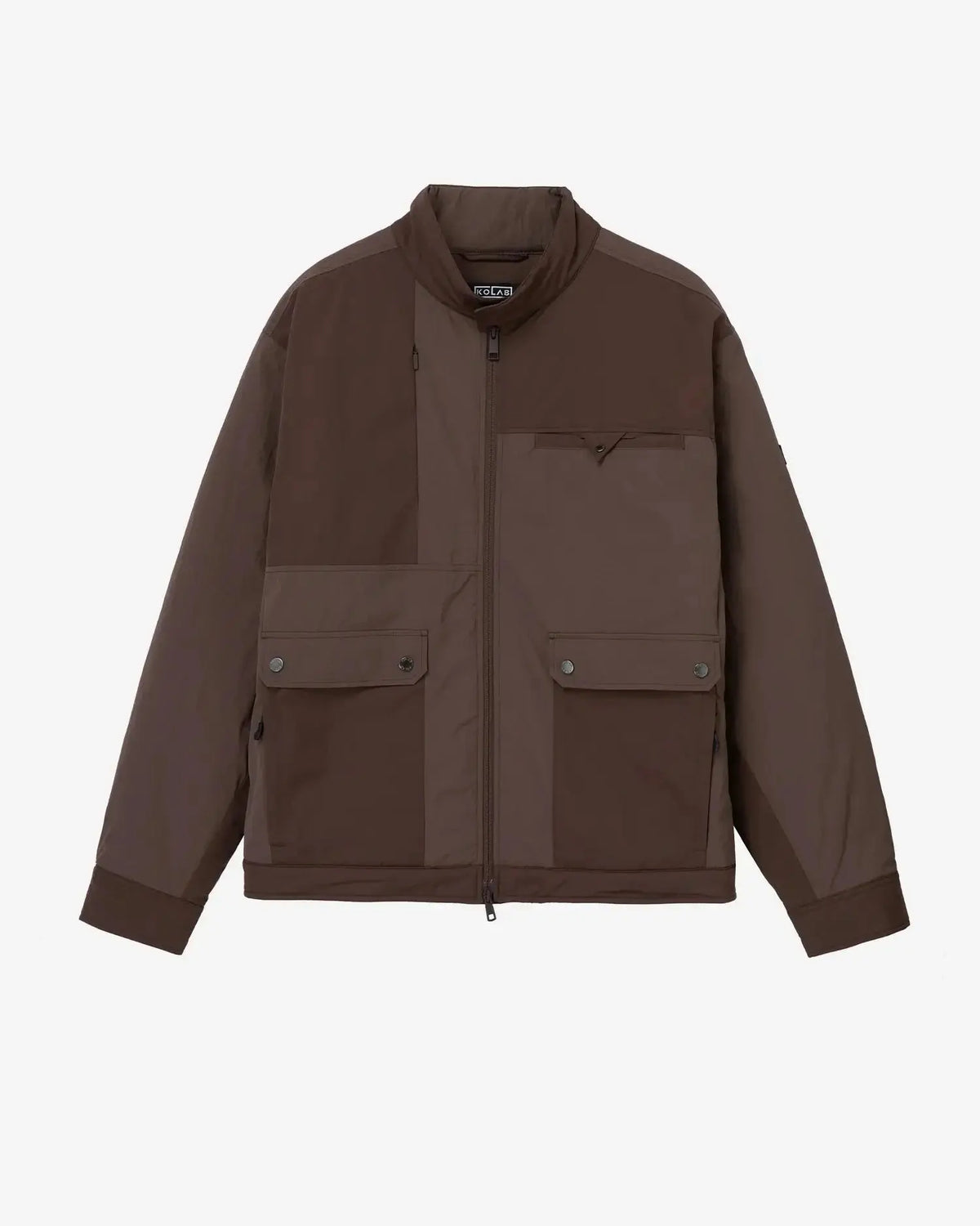KOLAB Men's Mix Fabric Padded Crew Jacket KOLAB