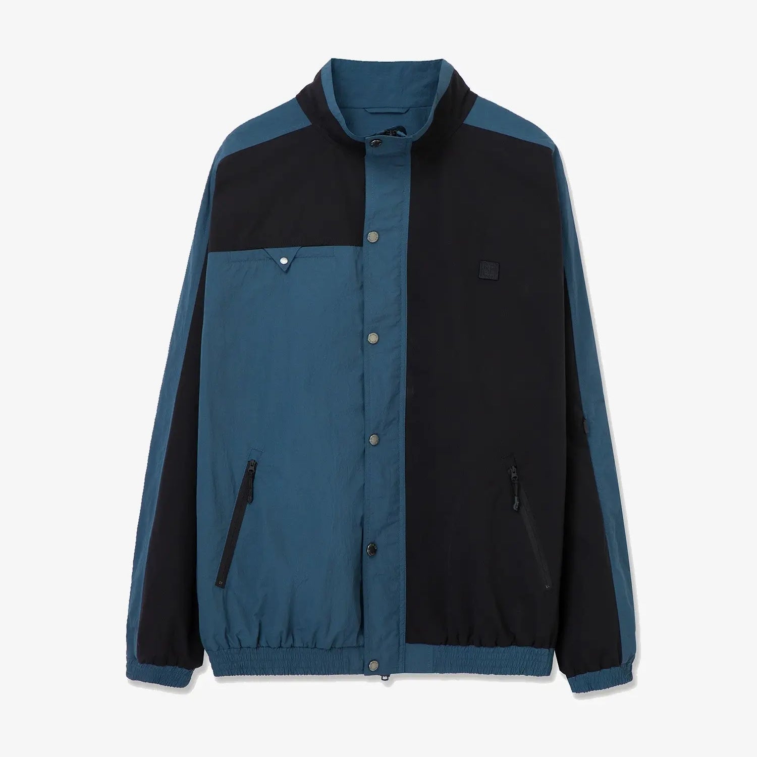 Men's Track Jacket in Blue & Black 01 #blue-black