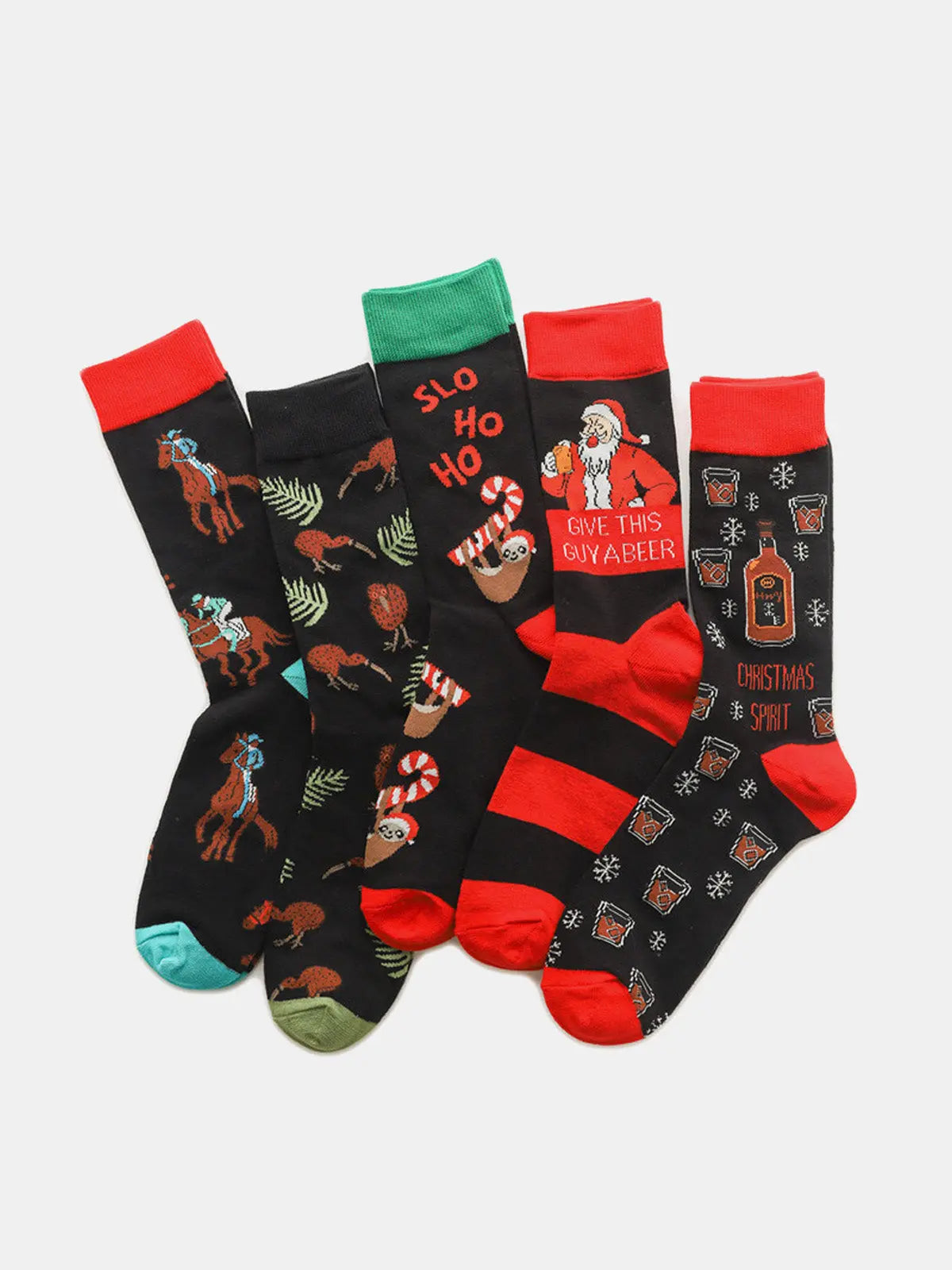 Funny Christmas Crew Socks ElevenOasis
