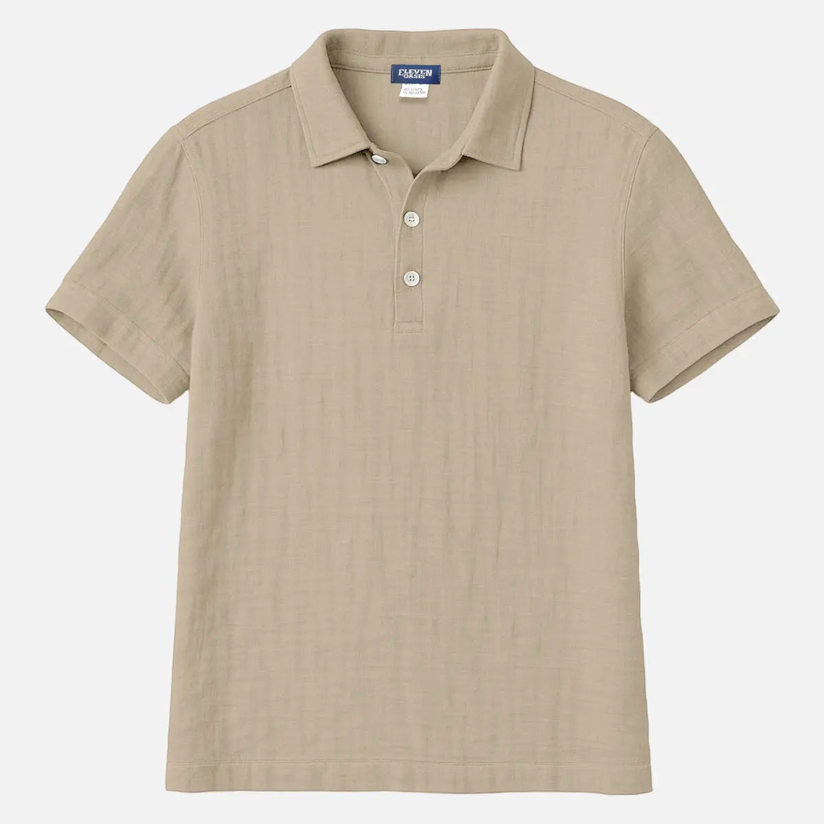 Men's Linen Blend Polo Shirt Eleven Oasis