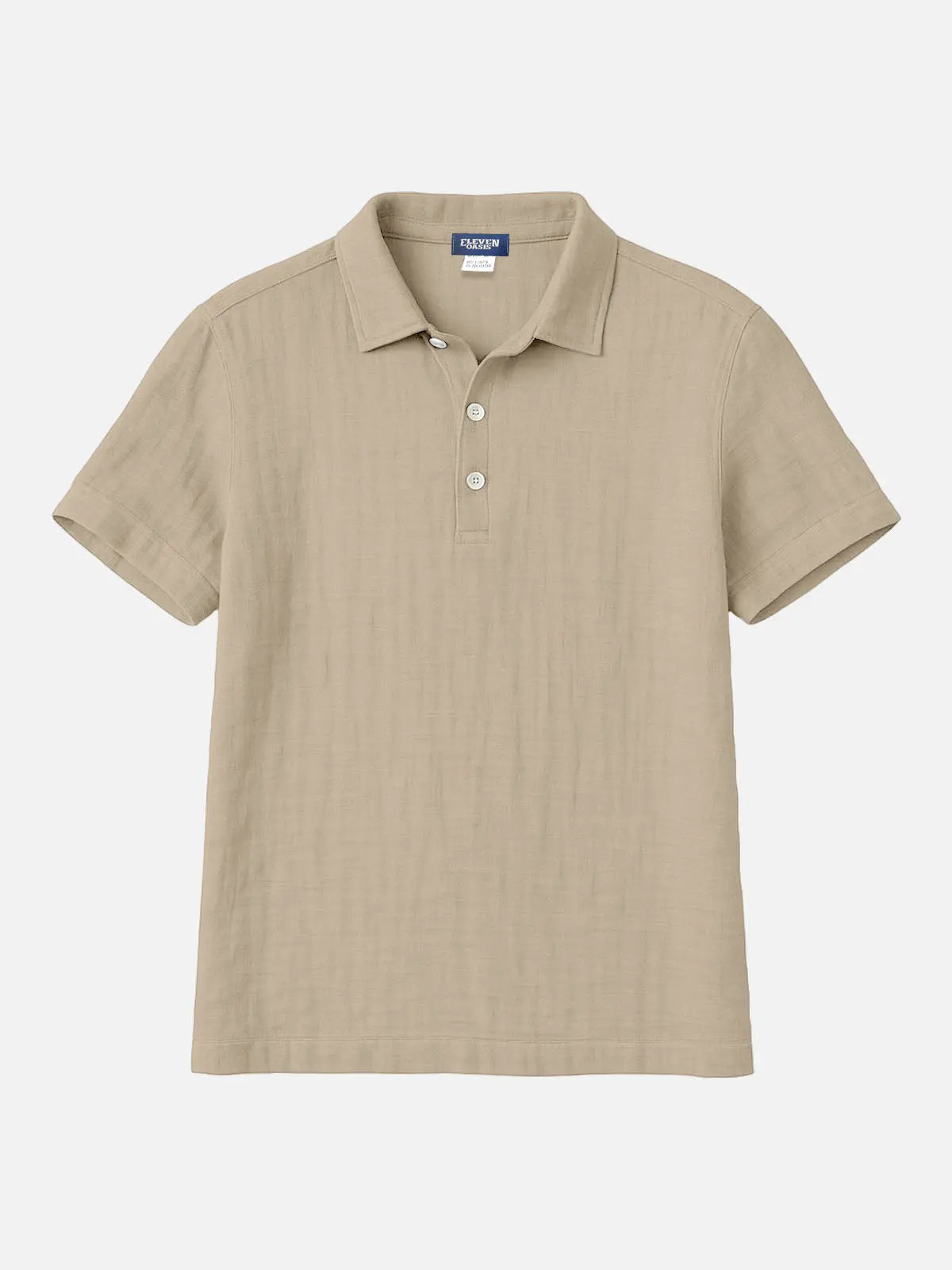 Men's Linen Blend Polo Shirt Eleven Oasis