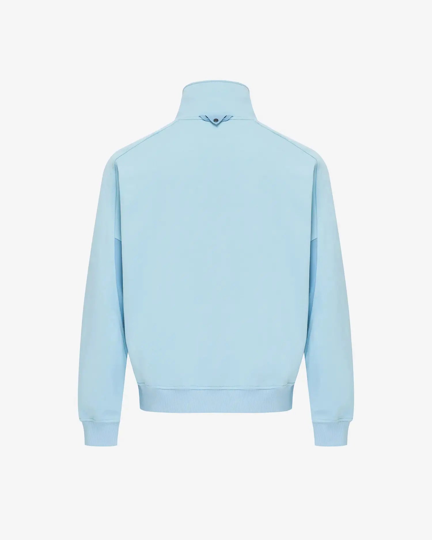 Men's Mixed Fabric Halfzip in Light Blue 02 #light-blue