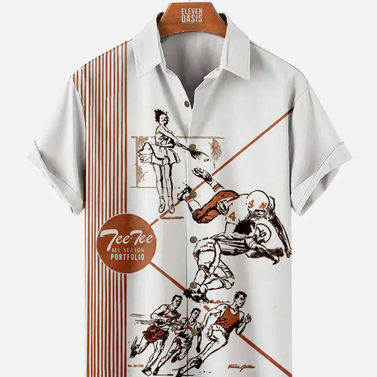 Pop Culture 70's-80s Men's Nostalgia Shirt with Chest PocketMens short sleeve shirts Big and tall Mens shirts Short sleeve shirts for men Mens 4xl shirts Casual short sleeve shirts