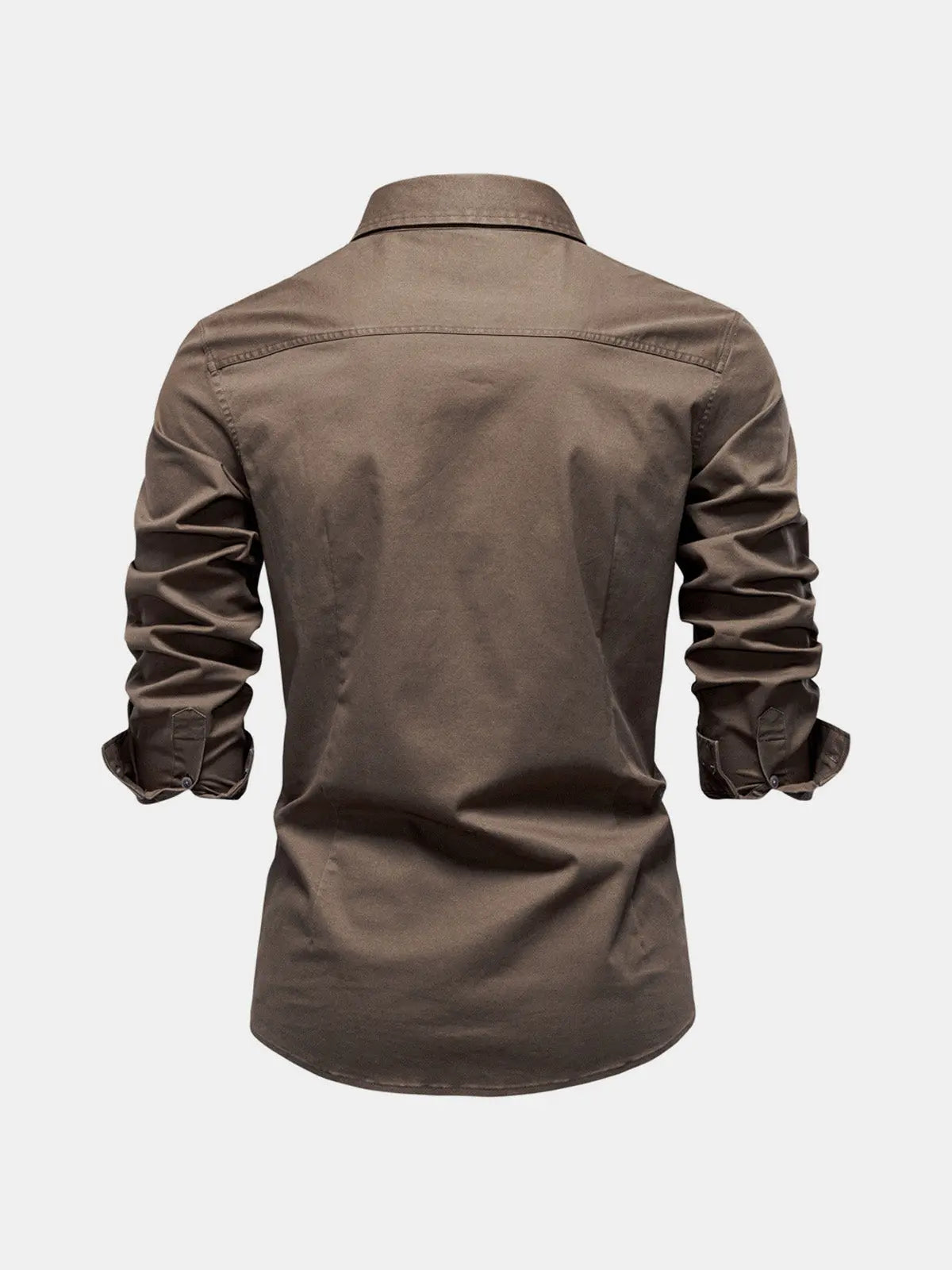 Men's Workwear Slim Fit Long Sleeve Shirt ElevenOasis
