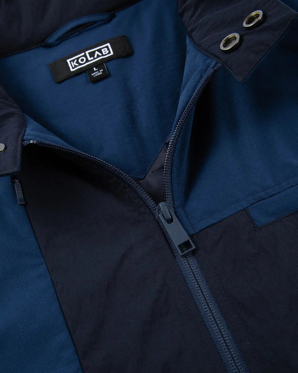KOLAB Men's Mix Fabric Padded Crew Jacket KOLAB