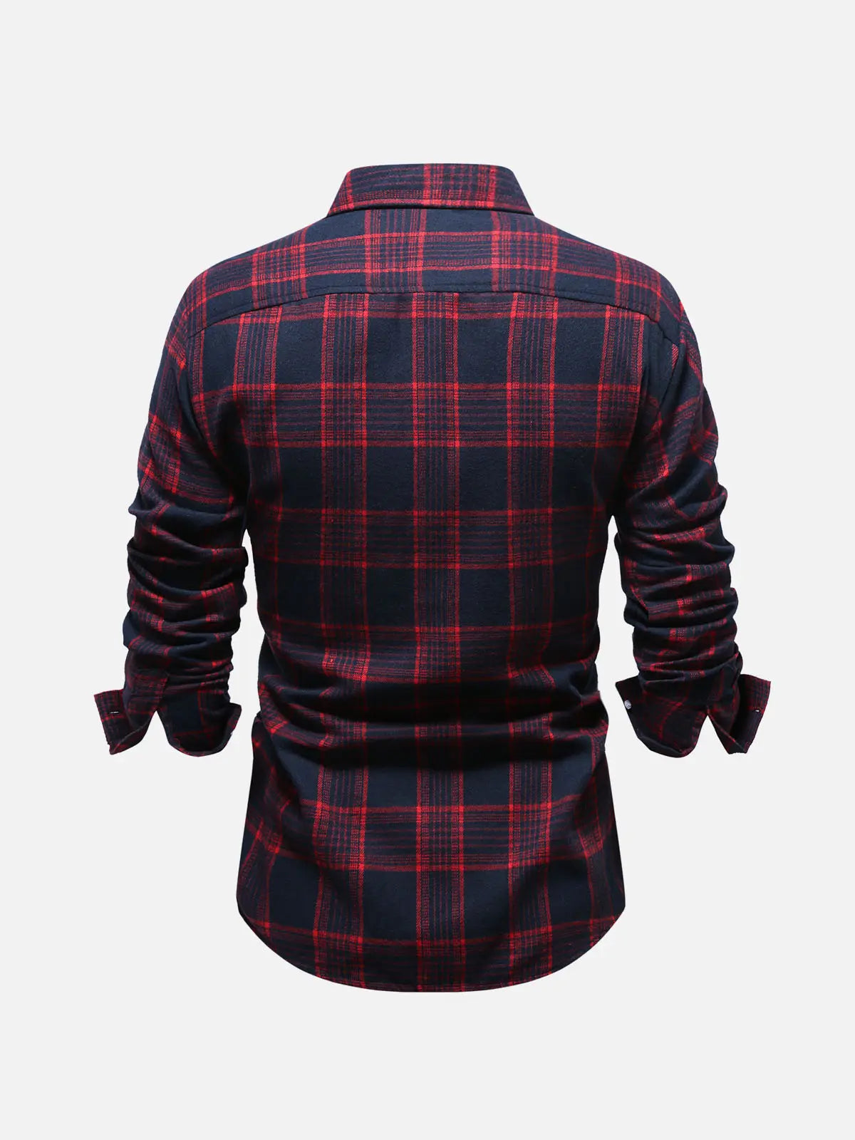Men's Classic Plaid Long Sleeve Shirt ElevenOasis