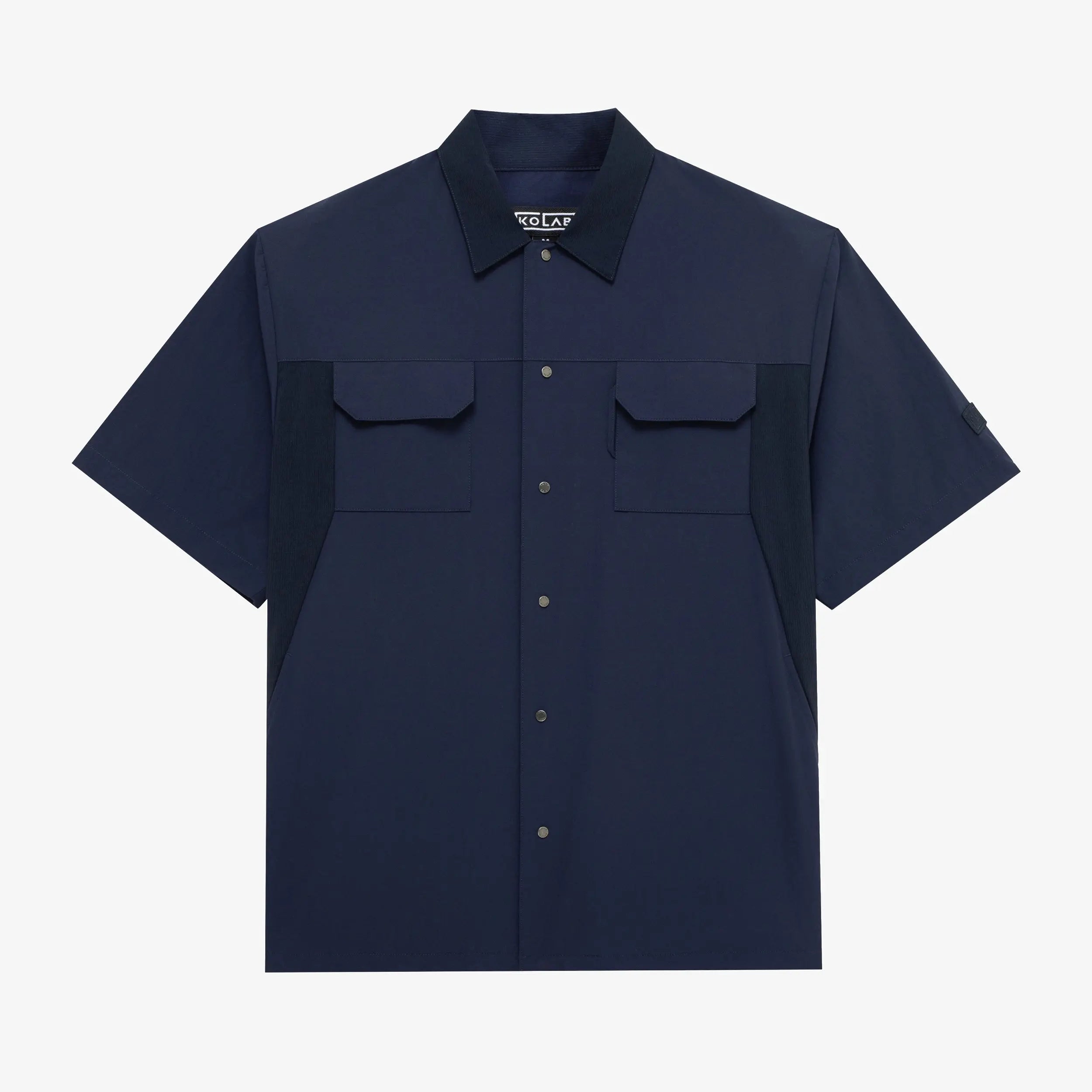 KOLAB Men's Dynamic Short Sleeve Button-Up Shirt KOLAB