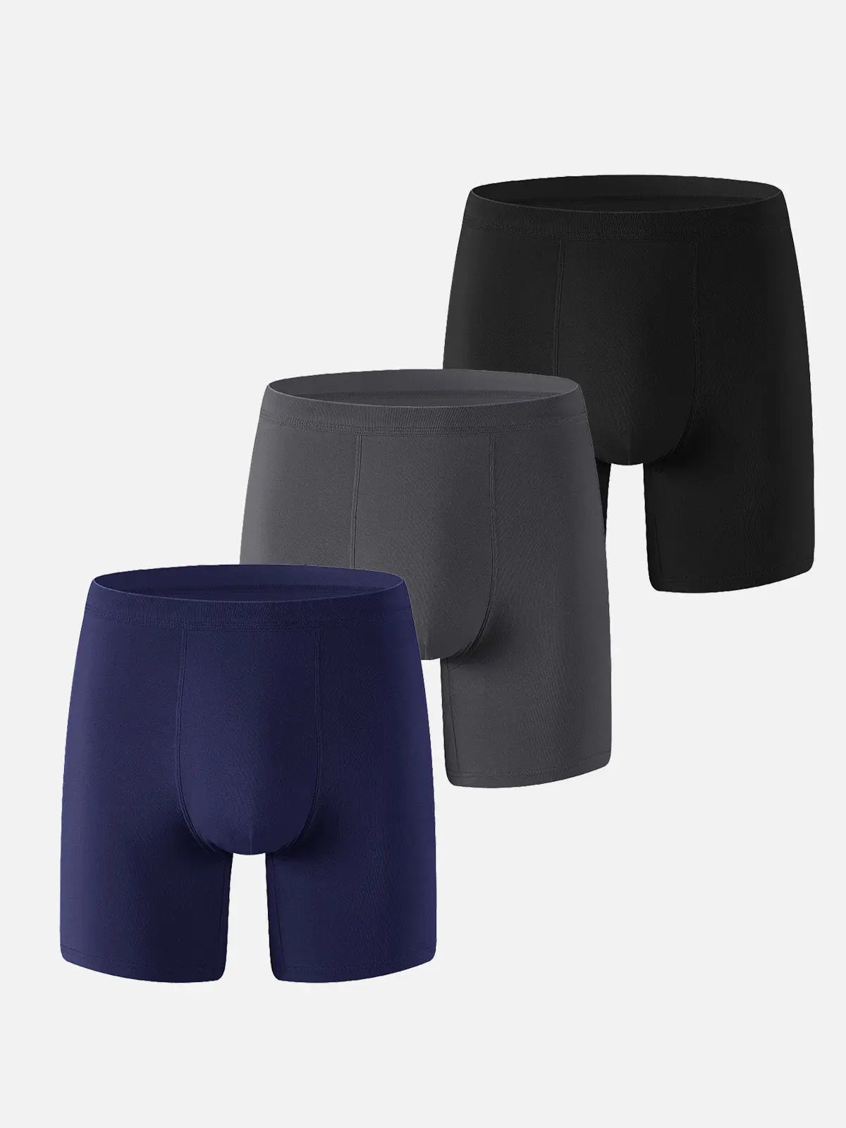 Men's Long-Leg Cotton Stretch Boxer Briefs Eleven Oasis