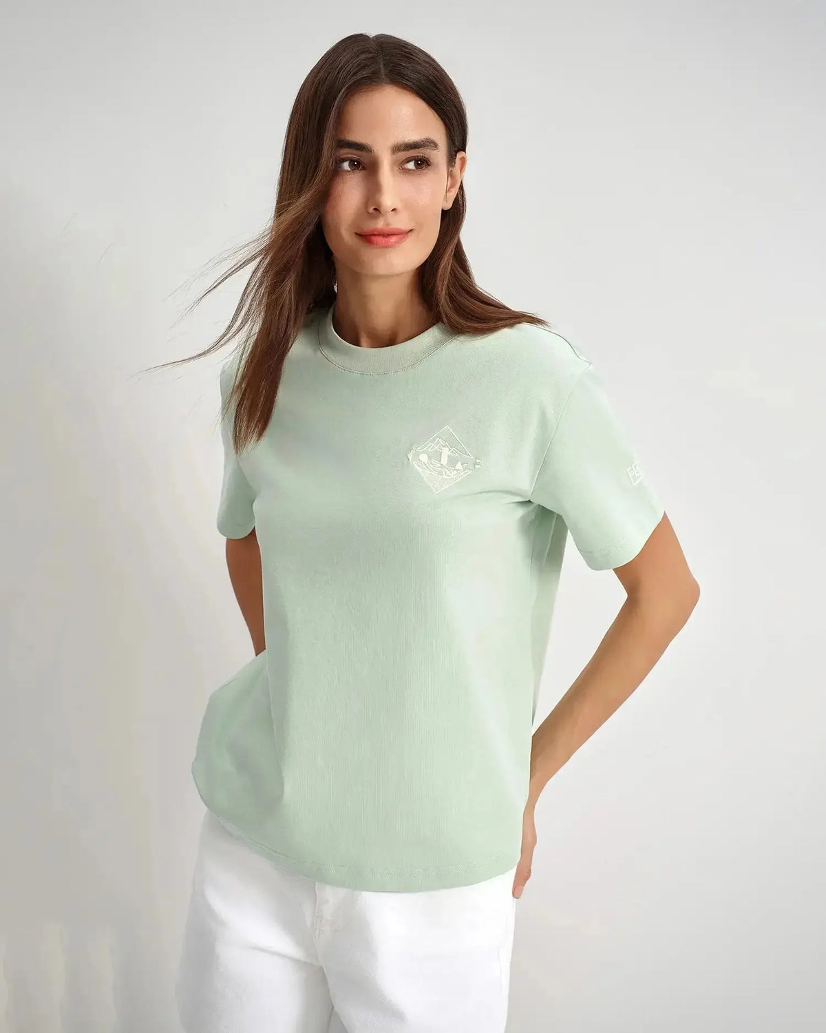 Women's Embroidered Crest Tee KOLAB