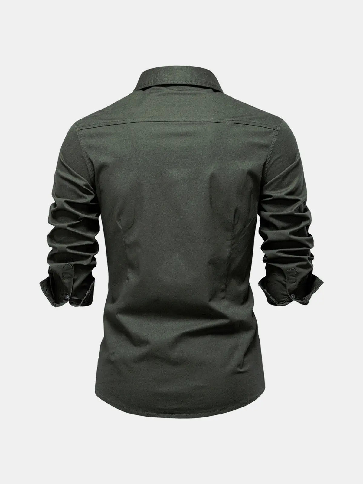 Men's Workwear Slim Fit Long Sleeve Shirt ElevenOasis