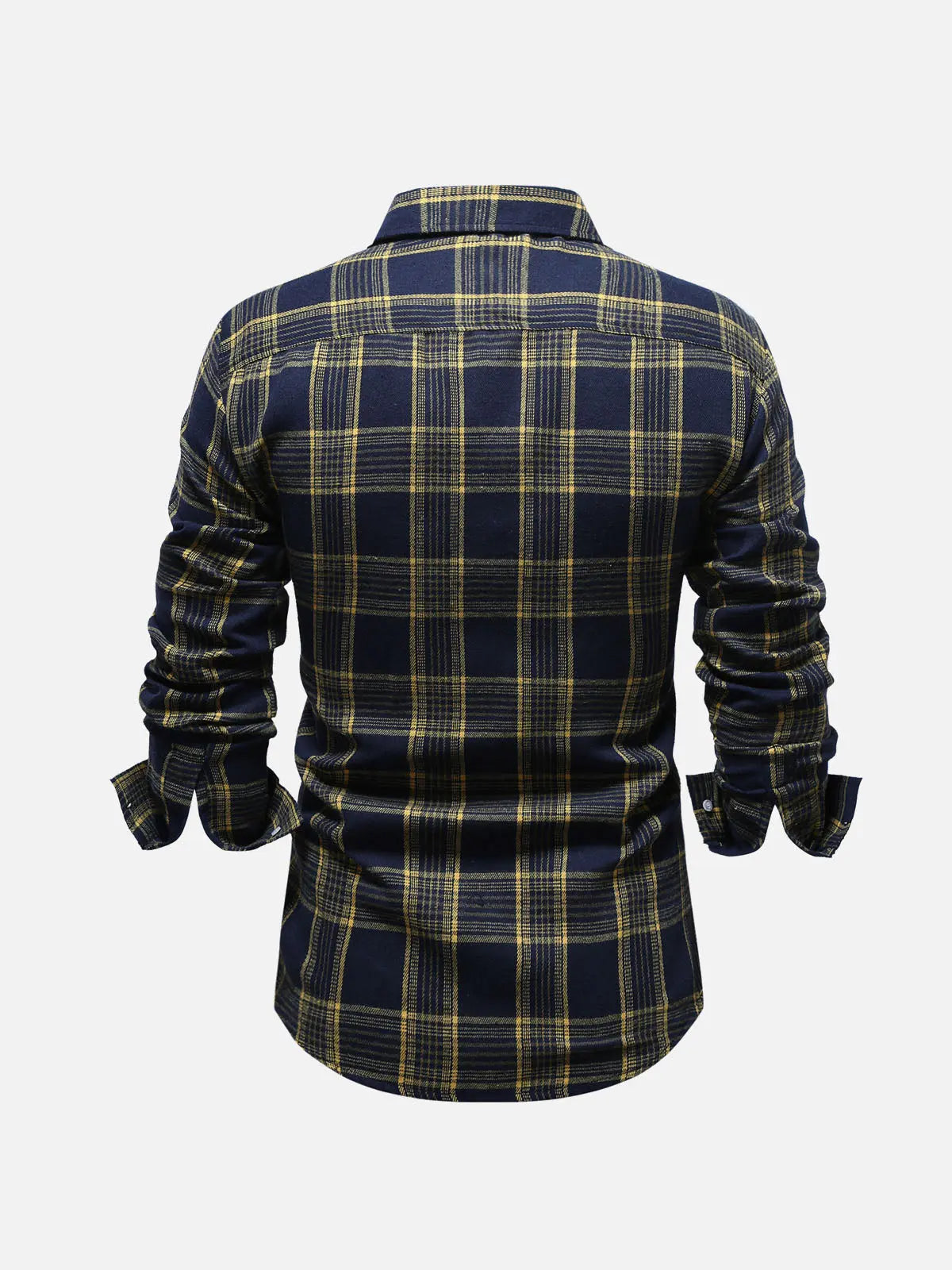 Men's Classic Plaid Long Sleeve Shirt ElevenOasis